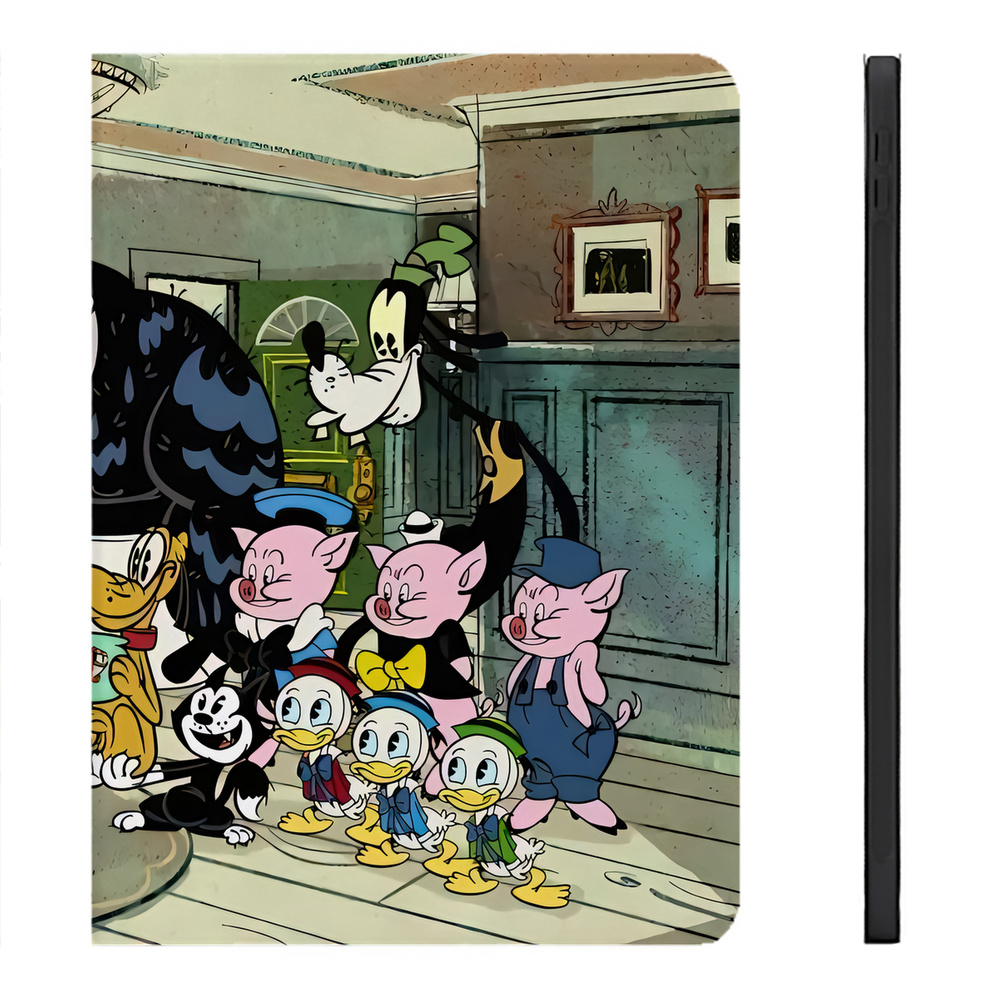 （画像用） ミッキーマウス Mickey Mouse IPadケース ペンホルダー付き ブックスタイルデザイン